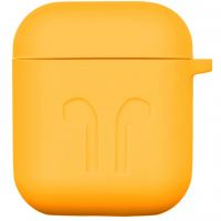 Чехол для наушников 2E для Apple AirPods Pure Color Silicone Imprint 1.5 мм Yellow (2E-AIR-PODS-IBSI-1.5-YW)
