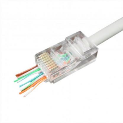 Коннектор Cablexpert RJ45 cat.5e UTP 8P8C (сквозное отв., позолоч. конт.) 10 шт (LC-PTU-01/10)