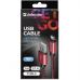 Дата кабель USB 2.0 AM to Type-C 1.0m USB09-03T PRO red Defender (87813)