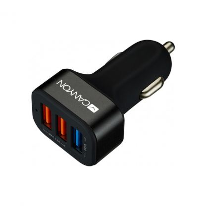 Зарядний пристрій Canyon Universal 3xUSB car adapter (CNE-CCA07B)