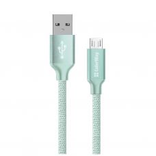 Дата кабель USB 2.0 AM to Micro 5P 2.0m mint ColorWay (CW-CBUM009-MT)