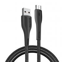 Дата кабель USB 2.0 AM to Micro 5P 1.0m led black ColorWay (CW-CBUM034-BK)