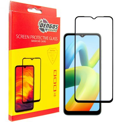 Стекло защитное Dengos Full Glue Xiaomi Redmi A1 black frame (TGFG-232)