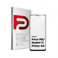 Стекло защитное Armorstandart Full Glue Xiaomi Poco M5/Redmi 11 Prime 4G Black (ARM62957)