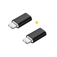 Переходник MicroUSB to Lightning AC-005 2 pcs XoKo (XK-AC005-BK2)