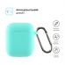 Чехол для наушников Armorstandart Ultrathin Silicone Case With Hook для Apple AirPods 2 Mint Green (ARM59686)