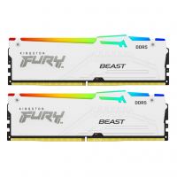 Модуль пам'яті для комп'ютера DDR5 64GB (2x32GB) 6000 MHz Beast White RGB Kingston Fury (ex.HyperX) (KF560C36BWEAK2-64)