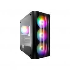 Корпус 1stPlayer X3-M-4F1-BK