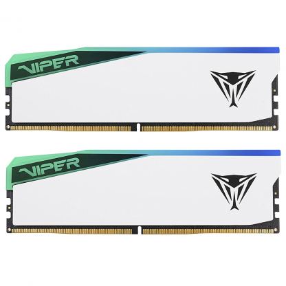 Модуль пам'яті для комп'ютера DDR5 32GB (2x16GB) 6600 MHz Viper Elite 5 RGB Patriot (PVER532G66C36KW)