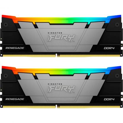 Модуль пам'яті для комп'ютера DDR4 16GB (2x8GB) 3200 MHz Renegate RGB Kingston Fury (ex.HyperX) (KF432C16RB2AK2/16)