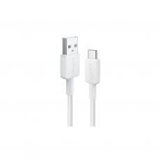 Дата кабель USB 2.0 AM to Type-C 0.9m 322 White Anker (A81H5H21/A81H5G21)