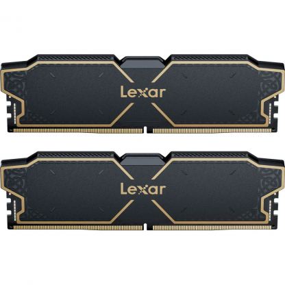 Модуль пам'яті для комп'ютера DDR5 32GB (2x16GB) 6000 MHz Thor Black Lexar (LD5U16G60C32LG-RGD)