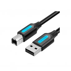 Кабель для принтера USB 2.0 AM/BM 1.5m 480Mbps PVC black Vention (COQBG)