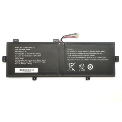 Аккумулятор для ноутбука Vinga Iron S140 YJ3582133P (K148) 10(9)-pin, 5000mAh (38Wh), 2cell, 7.6V, Li-Pol AlSoft (A47796)