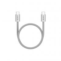 Дата кабель USB-C to USB-C 1.0m 60W Magnet Braided Light Grey Canyon (CND-CCMG60AB15LG)
