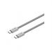 Дата кабель USB-C to USB-C 1.0m 60W Magnet Braided Light Grey Canyon (CND-CCMG60AB15LG)