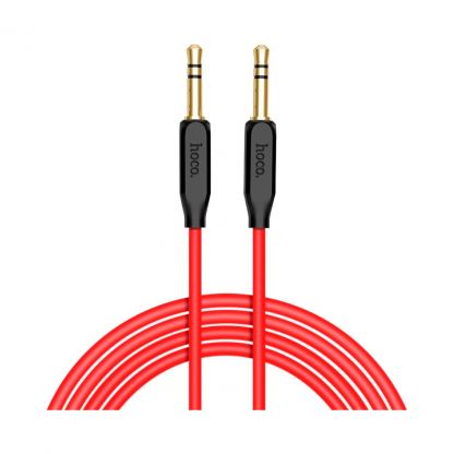 Кабель мультимедийный 3.5mm M to 3.5mm M 1.0m Black HOCO (6957531079293)