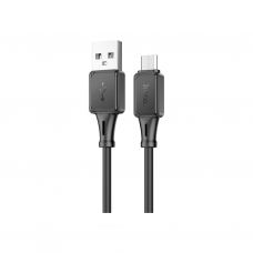 Дата кабель USB 2.0 AM to Micro 5P 1.0m Assistant silicone X101 black HOCO (6942007604055)