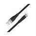 Дата кабель USB 2.0 AM to Micro 5P 1.0m 2.4A silicone X53 black HOCO (6931474738073)