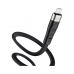 Дата кабель USB 2.0 AM to Micro 5P 1.0m 2.4A silicone X53 black HOCO (6931474738073)