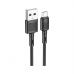 Дата кабель USB 2.0 AM to Micro 5P 1.0m 2.4A PVC X83 black HOCO (6931474770882)