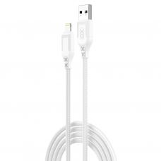 Дата кабель USB 2.0 AM to Lightning 1.0m braided Zebra XO (NB235_L_White)