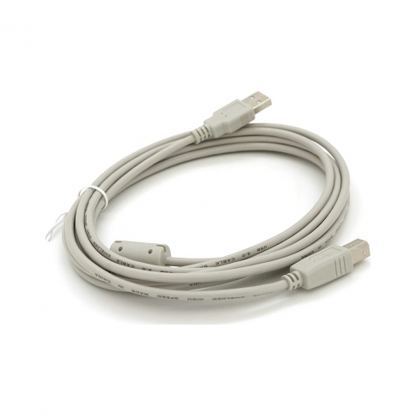 Кабель для принтера USB 2.0 AM/BM 3.0m ferrite white Voltronic (YT-AM/BM-3.0W)