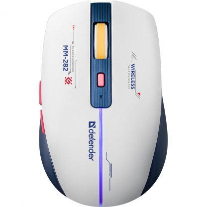 Мишка Defender Dila MM-282 Wireless White/Blue (52282)