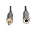 Кабель мультимедійний 3.5mm M to 3.5mm F 3.0m Digitus (DB-510210-030-S)