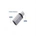 Перехідник Lightning F to USB-C M gray XoKo (XK-AC-027)