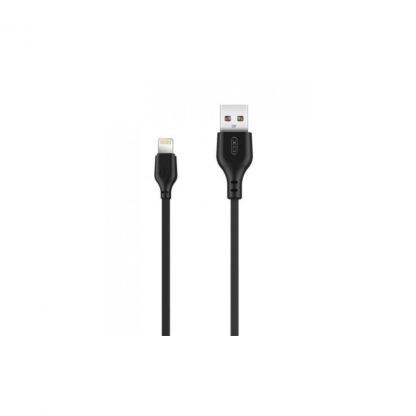 Дата кабель USB 2.0 AM to Lightning 1.0m 2.1A black XO (NB36-L-1-BK)