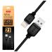 Дата кабель USB 2.0 AM to Lightning 1.0m 2.1A black XO (NB36-L-1-BK)