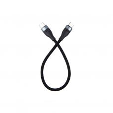 Дата кабель USB-C to USB-C 0.25m black Dengos (NTK-TC-TC-SHRT-BLACK)