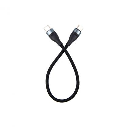 Дата кабель USB-C to USB-C 0.25m black Dengos (NTK-TC-TC-SHRT-BLACK)