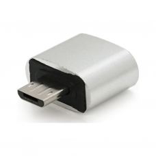 Переходник USB 2.0 AF to Micro 5P M OTG silver Voltronic (YT-AF/M)