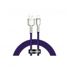 Дата кабель USB 2.0 AM to Lightning 2.0m 2.4A metal purple Baseus (CALJK-B05)