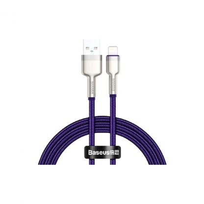 Дата кабель USB 2.0 AM to Lightning 2.0m 2.4A metal purple Baseus (CALJK-B05)