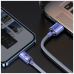Дата кабель USB 2.0 AM to Lightning 2.0m 2.4A purple Baseus (CAJY000105)