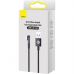 Дата кабель USB 2.0 AM to Lightning 1.0m 2.4A 90° corner black Baseus (CAVP000001)