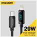 Дата кабель USB-C to Lightning 1.0m 29W LED black Essager (EXCTL-XY01-P)