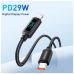 Дата кабель USB-C to Lightning 1.0m 29W LED black Essager (EXCTL-XY01-P)