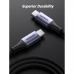 Дата кабель USB-C to USB-C 1.0m 240W US535 space gray UGREEN (15311)