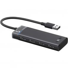 Концентратор Ugreen USB 3.0 to 4xUSB 3.2 Gen1 CM653 black (15548)
