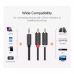 Кабель мультимедийный 3.5mm M to 2xRCA M 2.0m AV102 black UGREEN (10510)