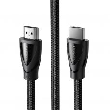 Кабель мультимедійний HDMI M to HDMI M 1.5m braided HD140 black Ugreen (80402)