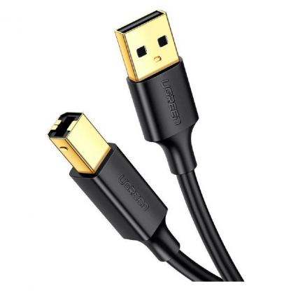 Кабель для принтера USB 2.0 AM/BM 3.0m US135 black Ugreen (10351)