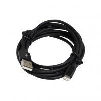 Дата кабель USB 2.0 AM to Lightning 2.0m 2.4A black Patron (CAB-PN-LIGHT-2M-B)