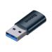 Переходник USB 3.1 M to USB-C F blue Baseus (ZJJQ000103)