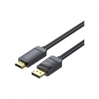 Кабель мультимедийный DisplayPort M to HDMI M 2.0m 4K black Vention (HAGBH)