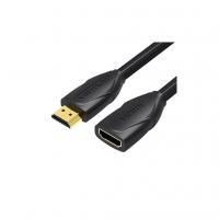 Кабель мультимедийный HDMI M to HDMI F 1.0m black Vention (VAA-B06-B100)